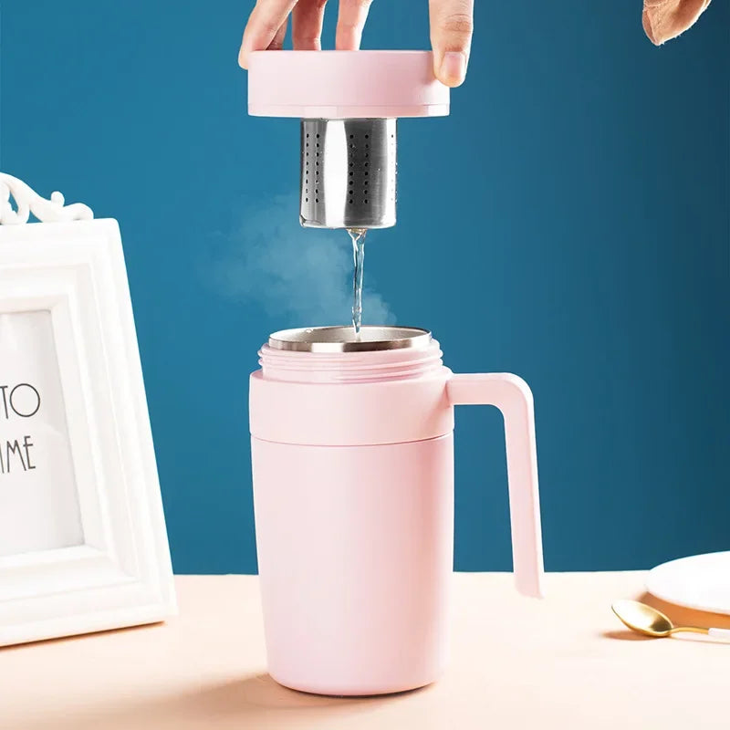 Thermos Flask Large Capacity 316 Stainless Steel Thermos Kettle Creative Smart Tea Grid Handle Digital Display Kettle Cup