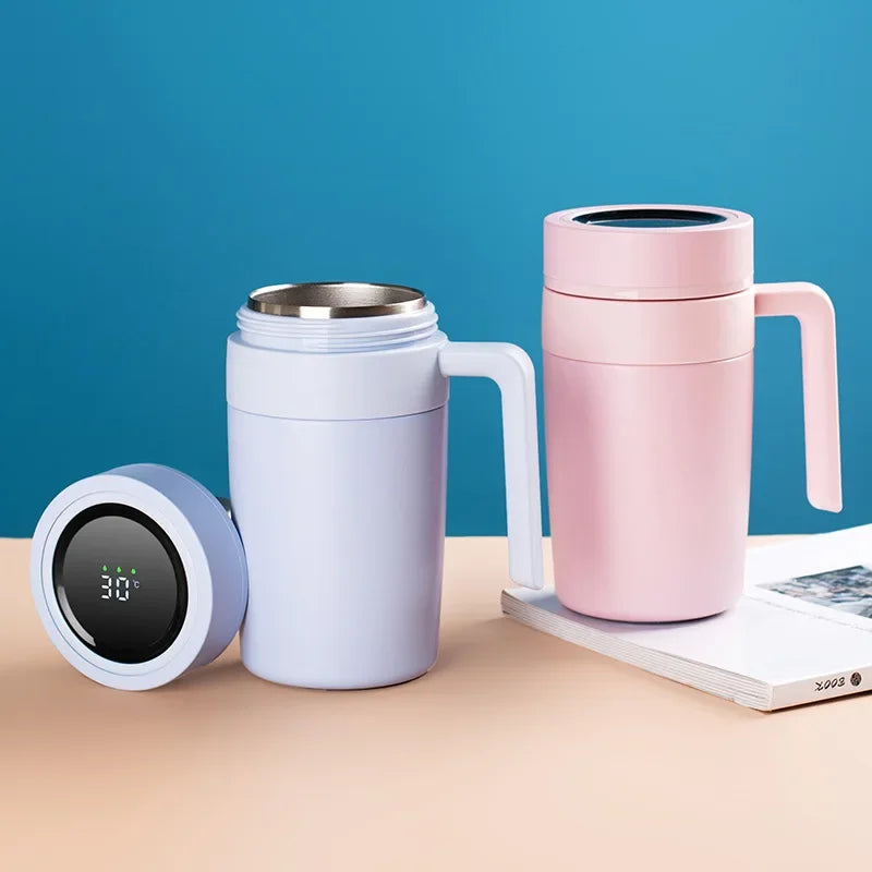 Thermos Flask Large Capacity 316 Stainless Steel Thermos Kettle Creative Smart Tea Grid Handle Digital Display Kettle Cup